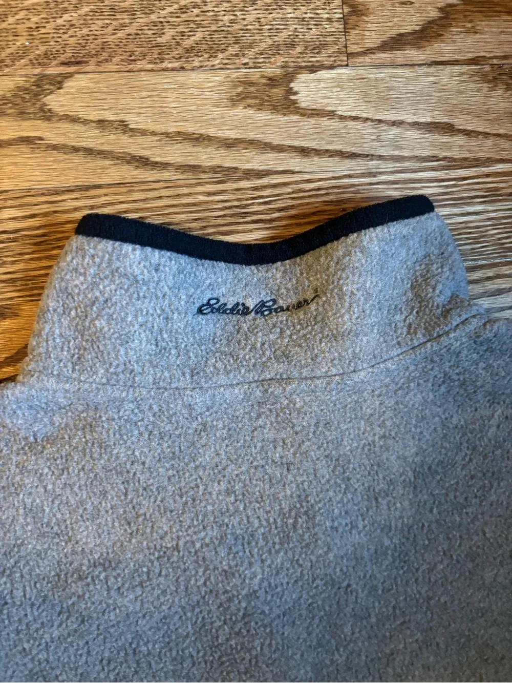 Eddie Bauer Oatmeal Quarter Zip Fleece Pullover Jacket XXL